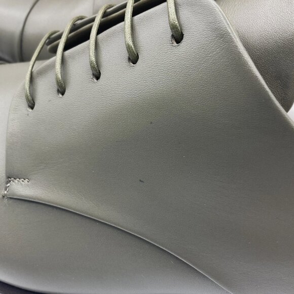 Salvatore Ferragamo Men's Gavino Lace-up Leather Shoes Olivo Calf Size 13 D - Picture 5 of 12